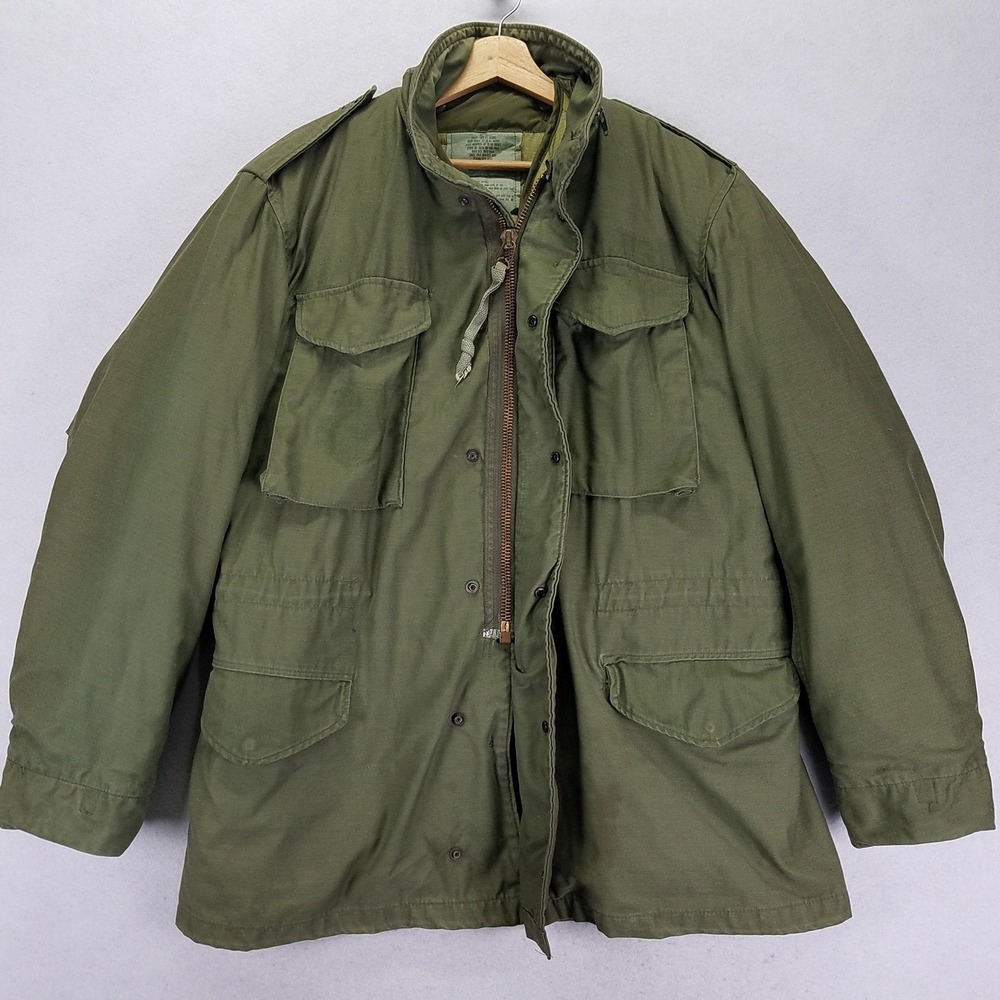 VTG US Military M-65 Field Jacket M Green Cotton Nylon Liner DLA100-83-C-0573